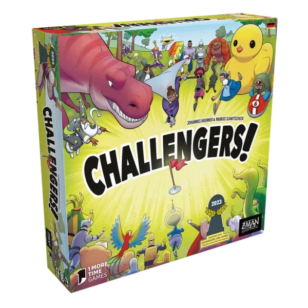 Challengers Kennerspiel des Jahres 2023 front Challengers Kennerspiel des Jahres 2023 front