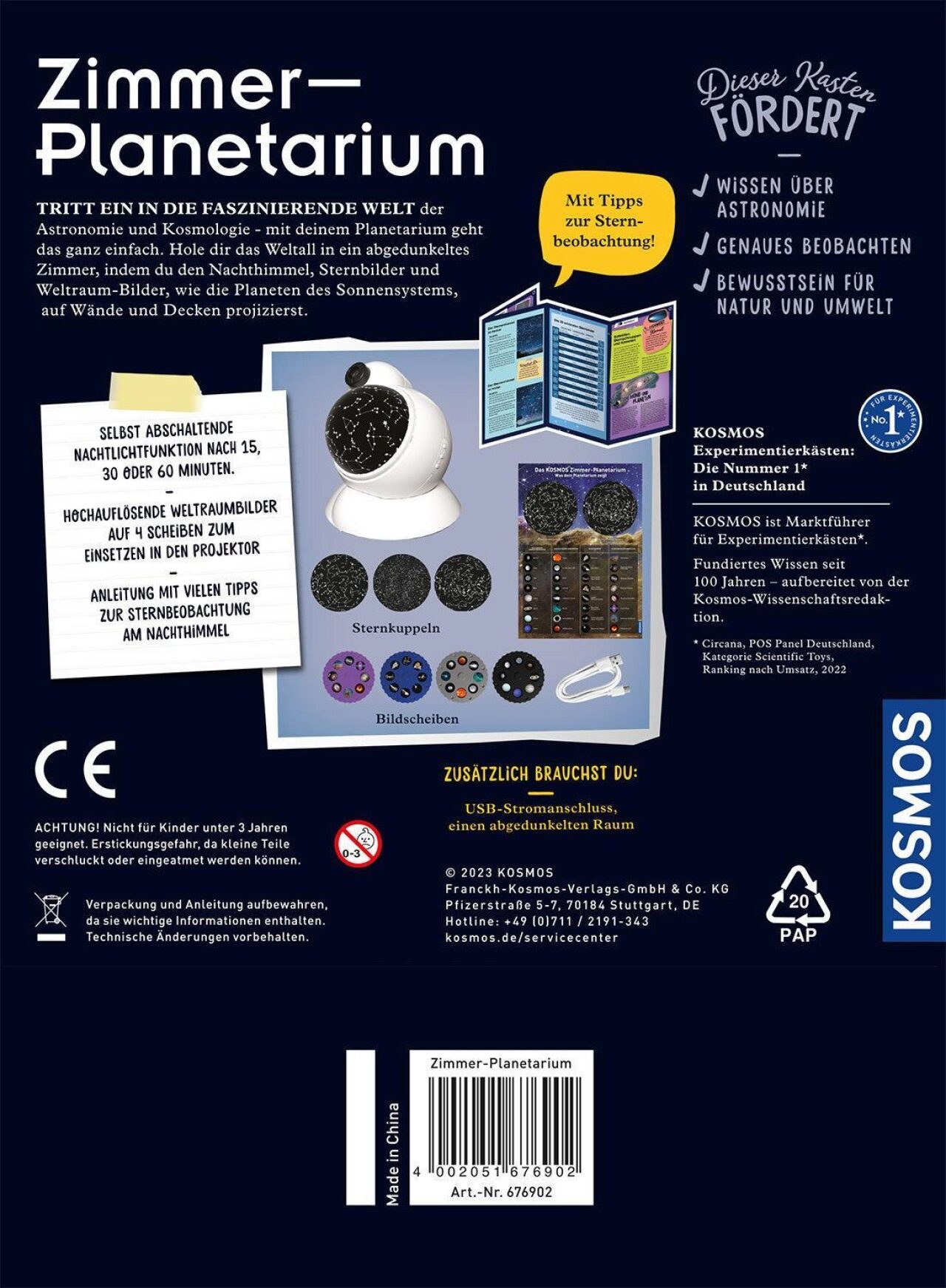 Zimmer-Planetarium back Zimmer-Planetarium back