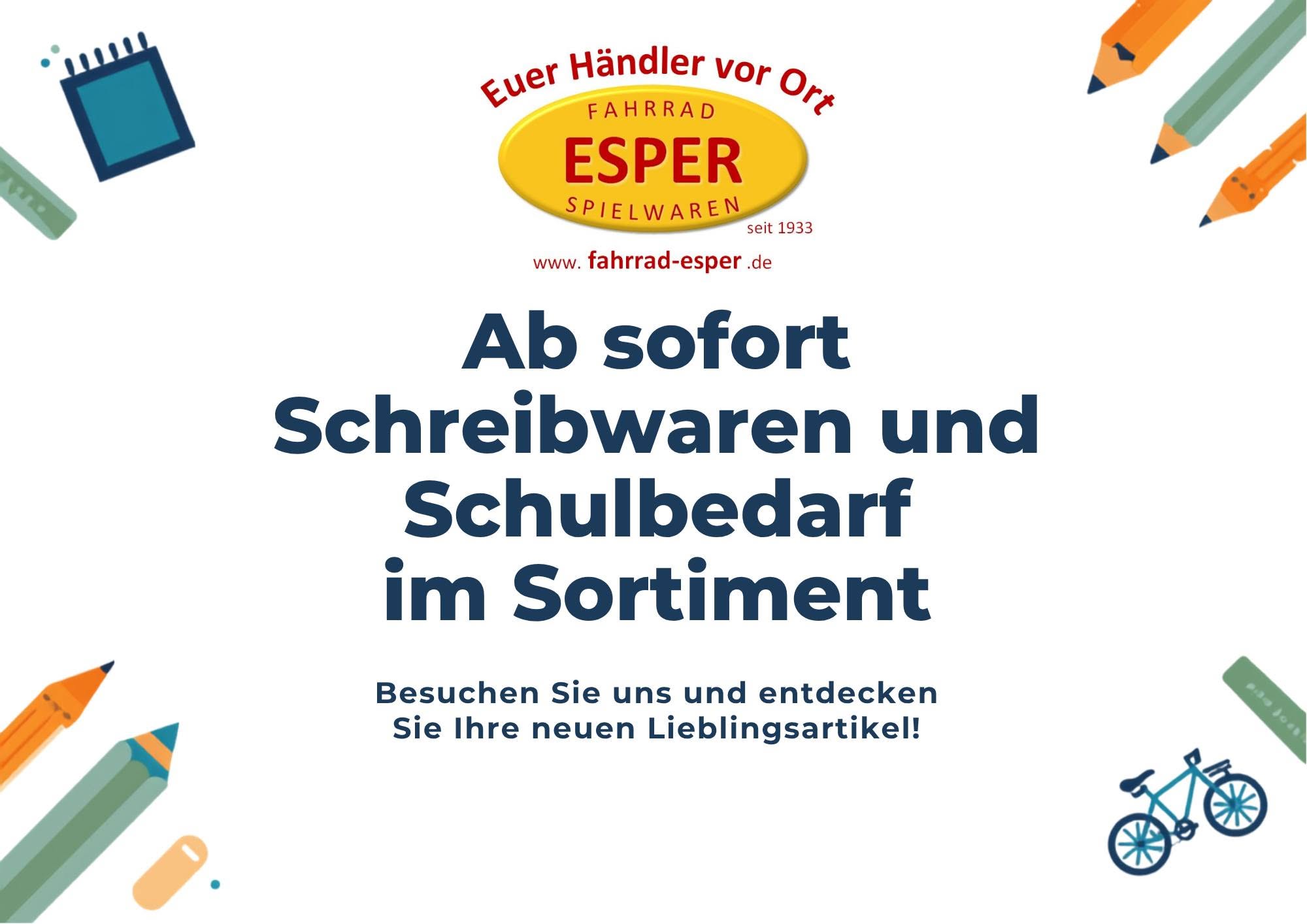 Schreibwaren ab jetzt bei uns